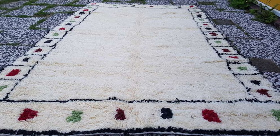 Image 1 of Alfombra bereber de lana anudada a mano, 240 x 152 cm