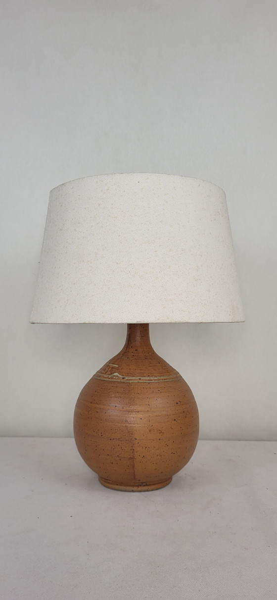 Image 1 of Stoneware Ball Lamp