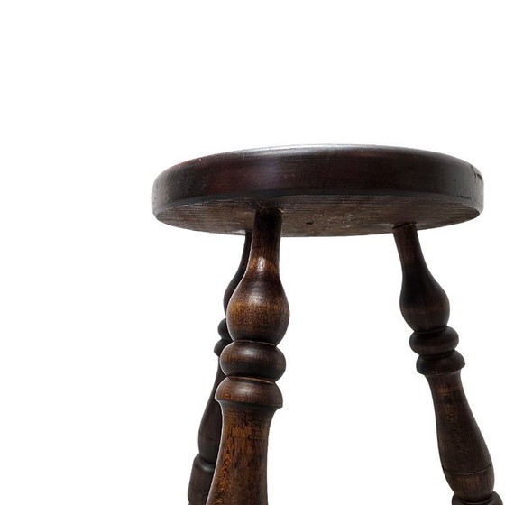 Image 1 of Sgabello a tre gambe in stile country vintage francese, anni '50/'60