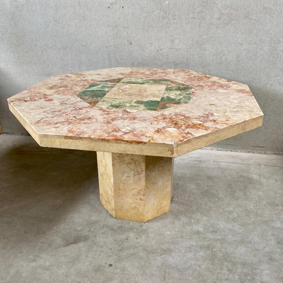 Image 1 of Vintage Marble Dining Table Italian Design