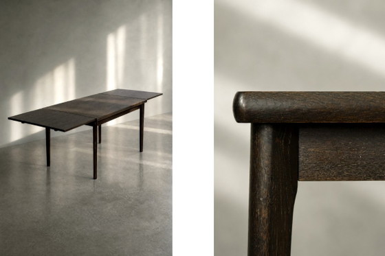 Vintage Mid-Century Danish Modern Oak Wood Folding Dining Table from Am Møbler, 1960s (photo 2 of 21)
