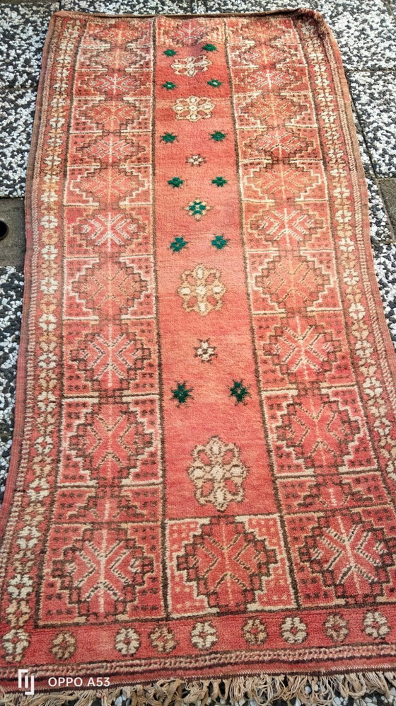 Image 1 of Handgeknoopt Berber kleed wol 167x75cm