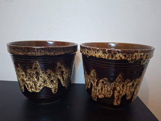 Image 1 of Duo West Germany bloempotten