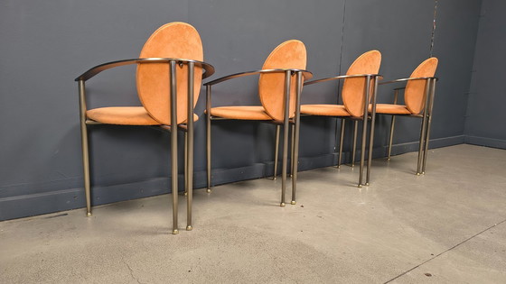 Image 1 of Sedie da pranzo vintage Belgo cromate, set di 4 - anni '80