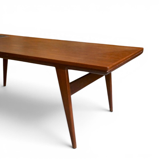 Image 1 of Deens Design Salontafel met Tegeltableau Knud L Nielsen 60’s
