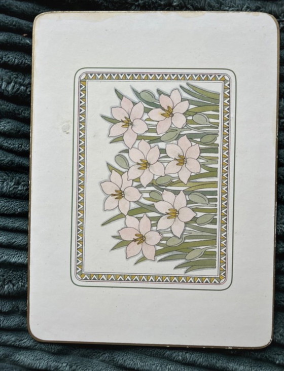 Image 1 of 6 vintage onderzetters Tauton Vale