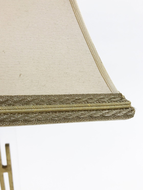 Image 1 of Lampada da tavolo vintage in bronzo e lucite, anni '60