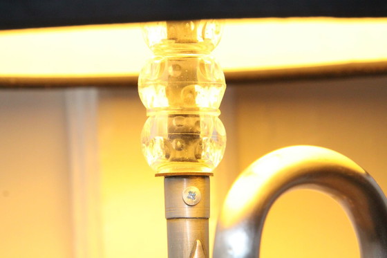 Image 1 of Trompetlamp Vloerlamp Zilver Zwart 100% Duurzaam Uniek