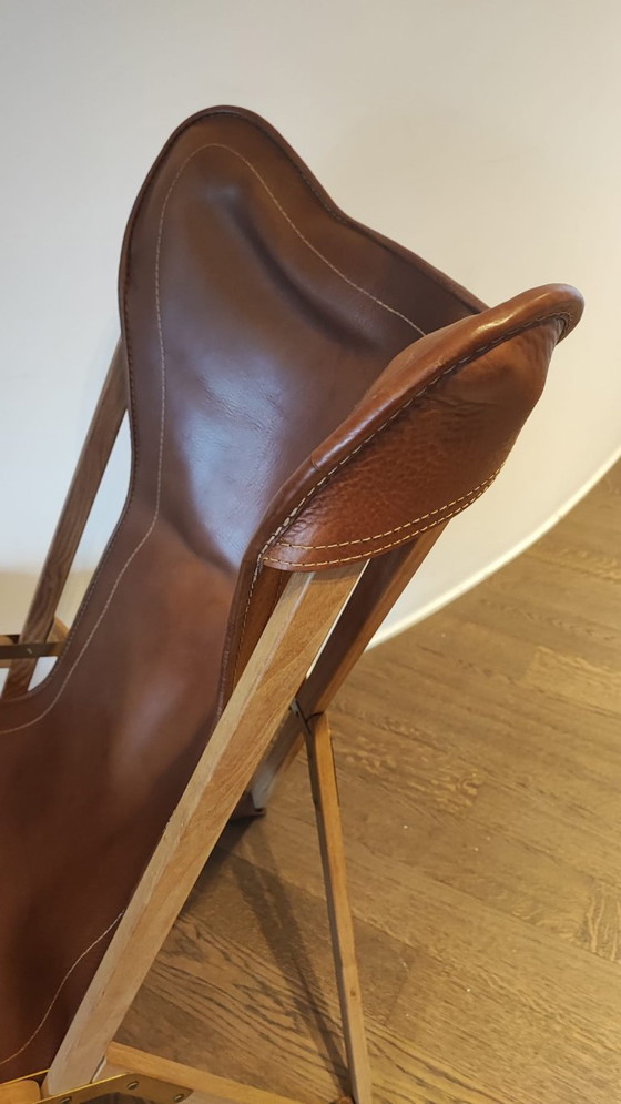Fauteuil Tripolina en cuir – Dario Alfonsi, Chaises & fauteuils, Leather, Wood (photo 7 of 8)