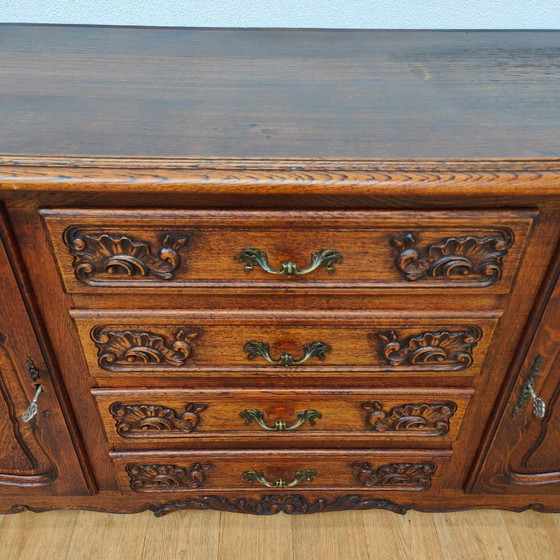 Image 1 of Vintage Louis XV wandkast buffetkast dressoir ladekast