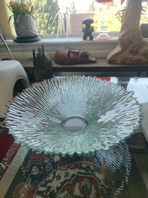 Bol en verre vintage Tauna Wirkkala Revontulet Northern Lights