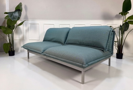 Image 1 of Rolf Benz Nova Designbank Blau Bank Schlaffunktion