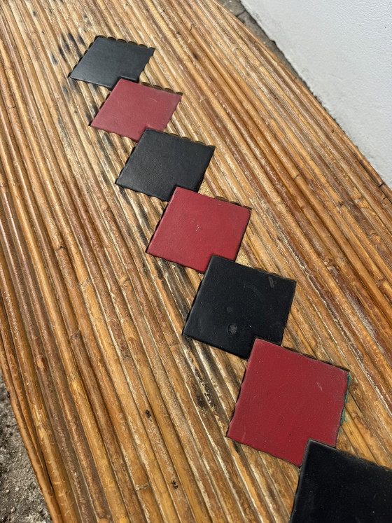 Image 1 of 1960s rattan and bamboo coffee table