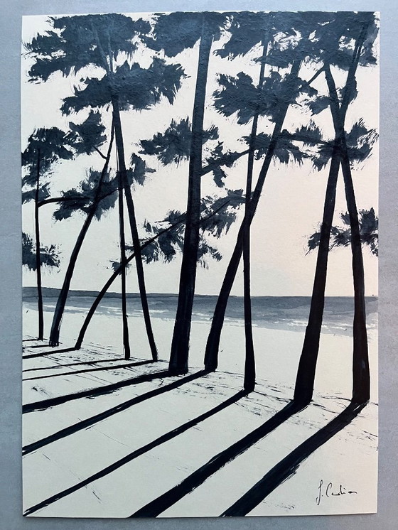 Image 1 of Encre sur papier naturel 250g.  30x21cm. 