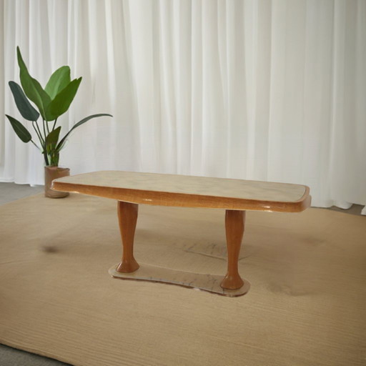 Mesa de comedor moderna de mediados de siglo de Vittorio Dassi, década de 1950