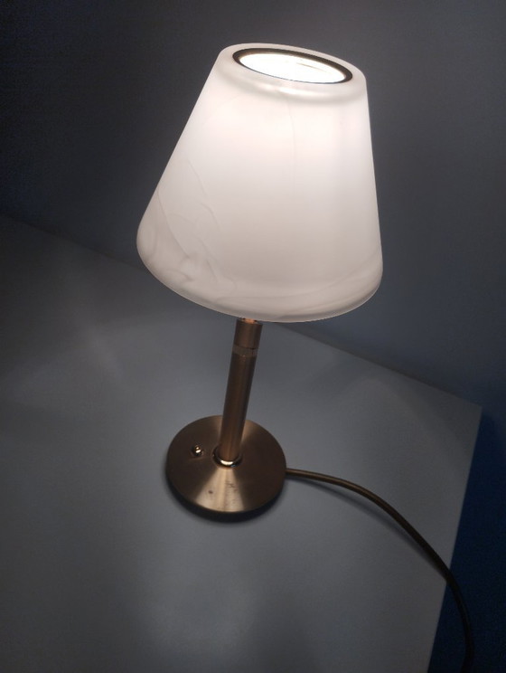B+M Leuchten table lamp, brass, dimmable, vintage (photo 5 of 13)