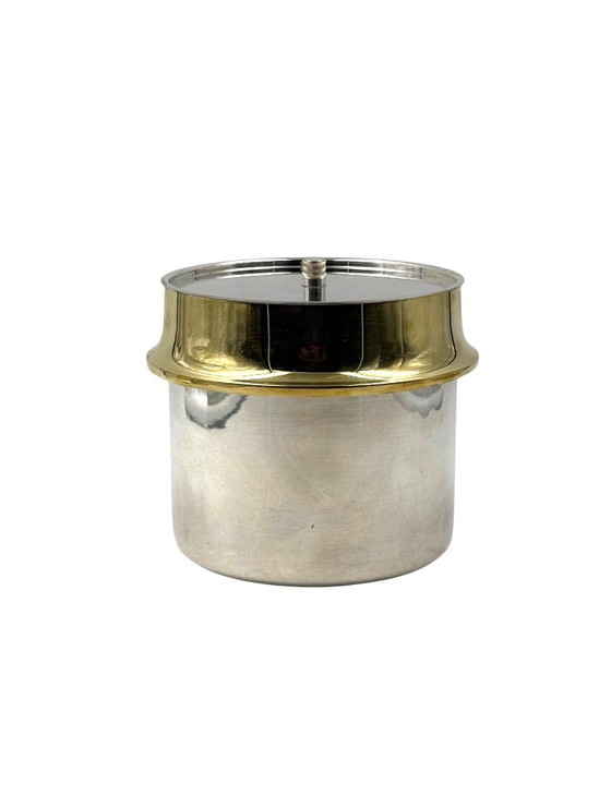 Image 1 of Secchiello per il ghiaccio in oro Hollywood regency, Italia, 1980 ca.