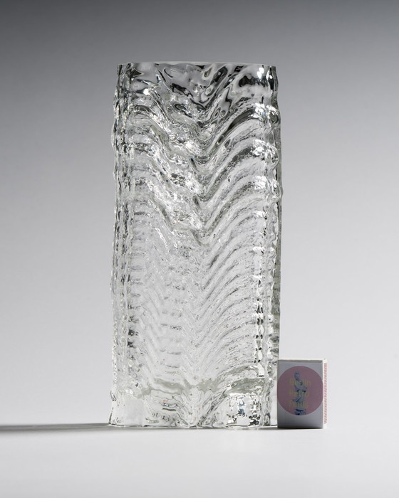 Image 1 of Curated Brutalism: A Rare Duo of Martin Freyer’s 'Glasstruktur' Vases for Rosenthal Studio Line, 1970s