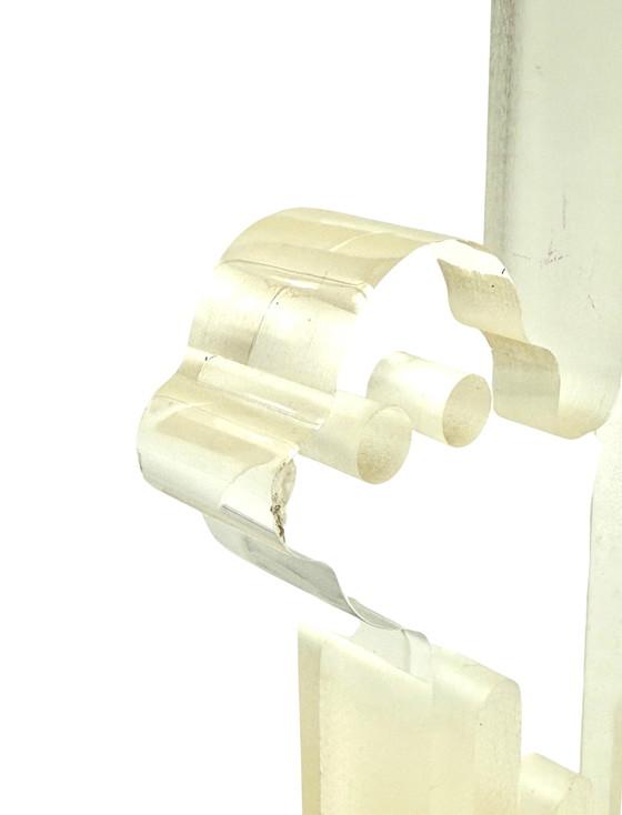 Image 1 of Silvio Russo, lucite monkey sculpture, Guzzini Italy 1970s