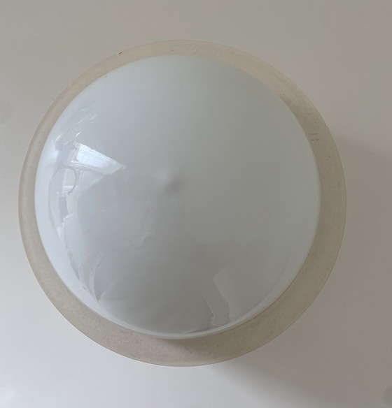 Image 1 of See also my other ads

Vintage ceiling light / wall lamp with opaline glass globe - retro design