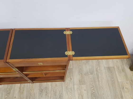 Desserte en teck de Reno Wahl Iversen pour Dyrlund, Danemark, années 1960 – Brass (photo 22 of 25)