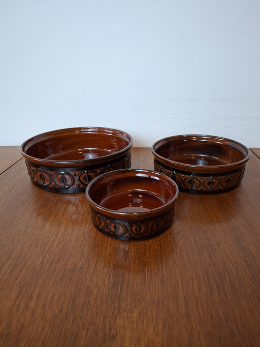 Ciotole in ceramica della Germania dell'Est di metà secolo