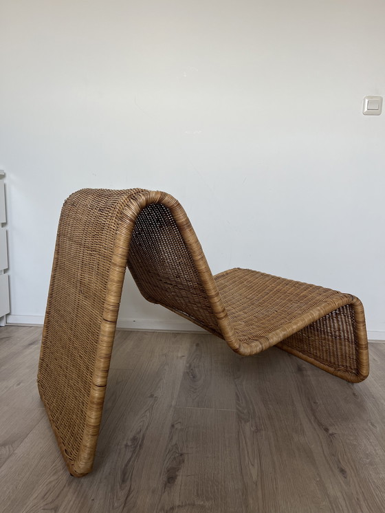 Image 1 of Ikea Hestra model rattan lounge chair, 1982. Inspired by Tito Agnoli Design