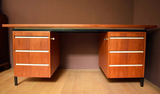Mooi ruim vintage bureau – Metal, Wood