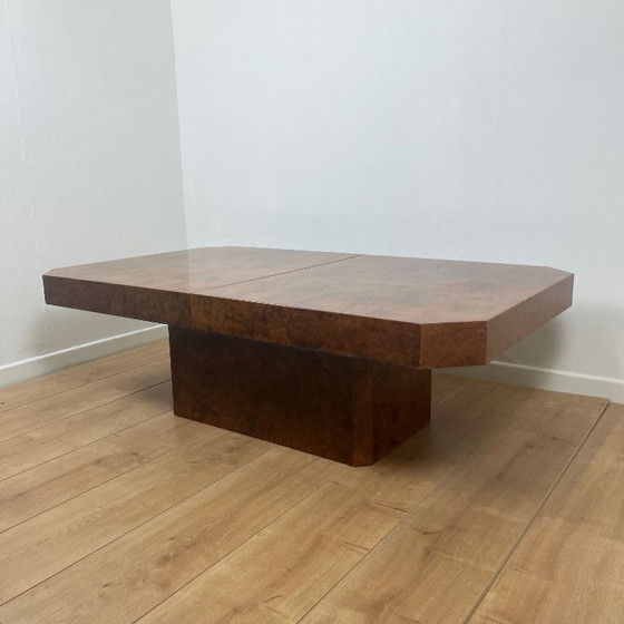 Image 1 of Art Deco coffee/bar table in burr wood – 1930s/1940s