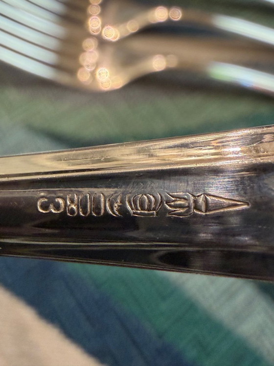 Original BSF Besteck-Set Englisch Chippendale – 156 Teile – 800er Silber – Top Zustand (photo 9 of 12)