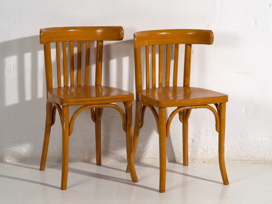 Set of antique Bistro chairs (c.1920). Set of 2 pieces #5 – Dining chairs (photo 12 of 40)