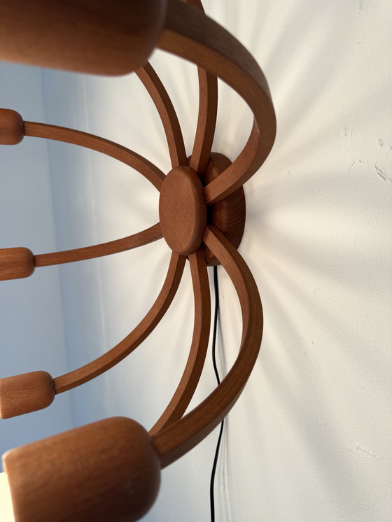 Image 1 of Lampada da parete/soffitto in teak vintage, Domus anni '70