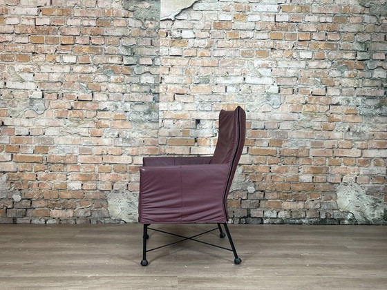 Montis Charly Purple – Dining chairs, Leather, Metal (photo 4 of 16)