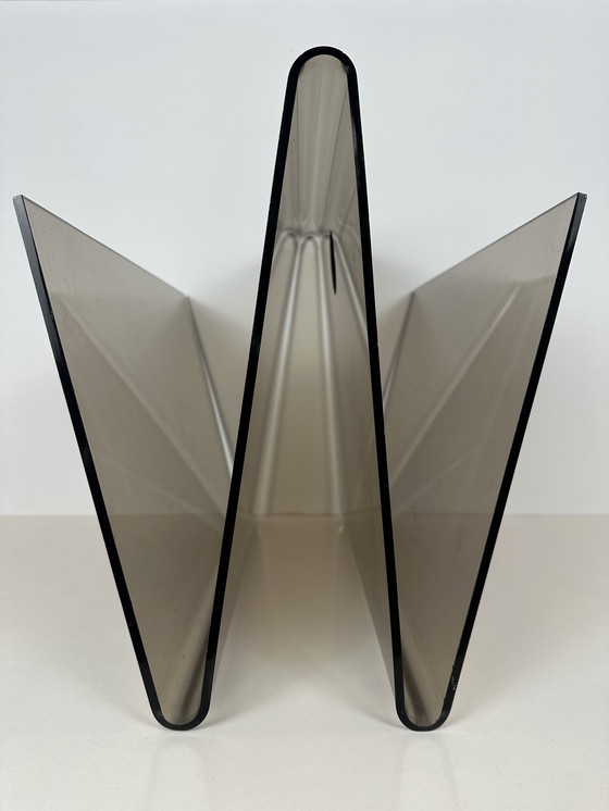 Image 1 of Vintage newspaper/magazine holder - plexiglass