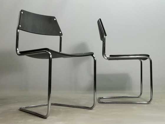 Image 1 of 8x MAUSER Cantilever Chair Set VINTAGE BAUHAUS Walter Papst