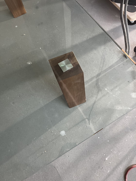 Image 1 of Beek vintage glazen salontafel