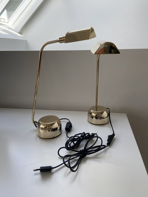 80s gold lamps notary style