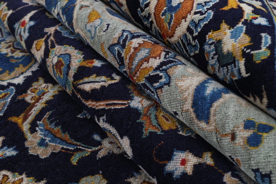 Image 1 of Alfombra persa Kashan 4,02 x 3,10 Alfombra oriental fina N.º 24626