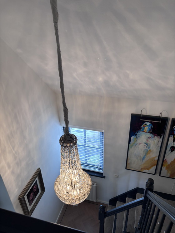 Lampadario Antico Sac De Perle – Crystal, Metal (photo 7 of 11)