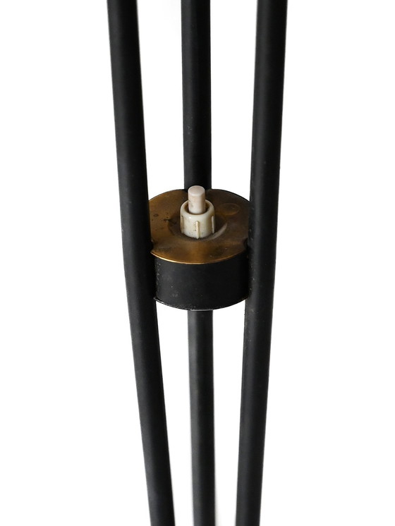 Image 1 of Scandinavische vloerlamp met drie armen uit 1950