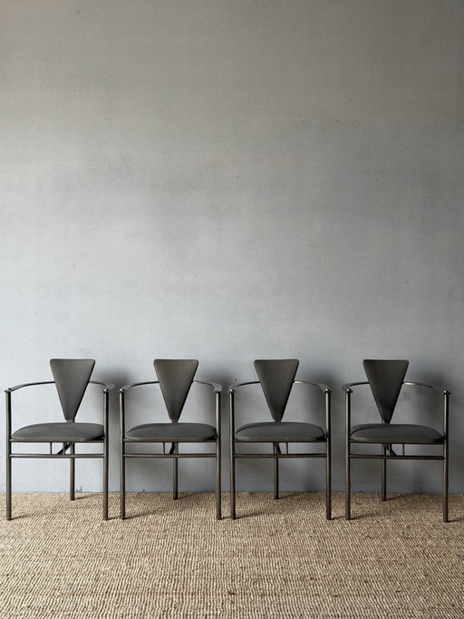 6 x Philippe Starck Für Belgochrom Stühle