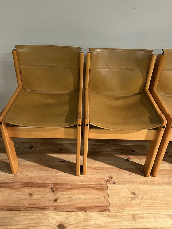 Image 1 of Vintage Ibisco Design Italiaans Tafel & 6 Stoelen Seventies