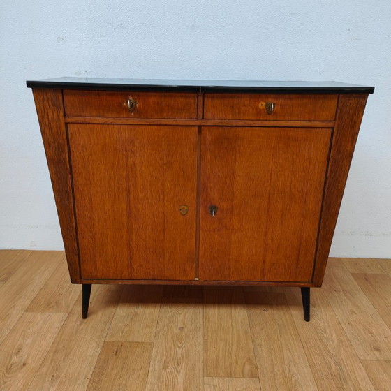 Meuble bar design Mid-Century double face, Meuble bar, Vitrine – Glass, Wood (photo 6 of 12)