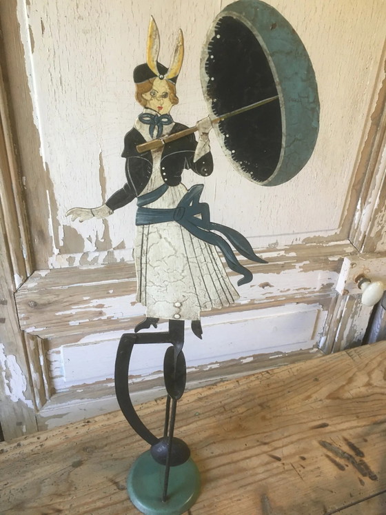 Donna con ombrello in metallo, pendolo – Oggetti decorativi, Vintage (photo 9 of 13)