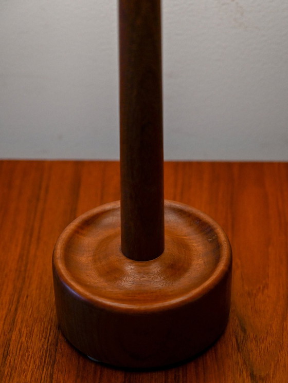 Image 1 of Lampada da tavolo danese in teak tornito, anni '50/'60