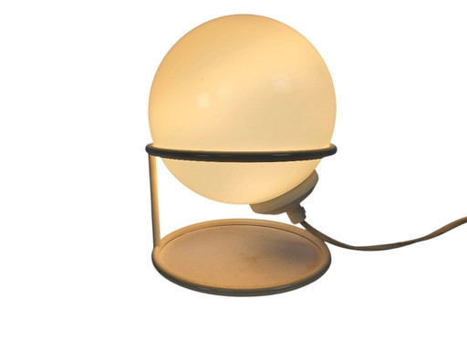 Woja - Lampe de table globe - style Space Age - métal et verre - années 70