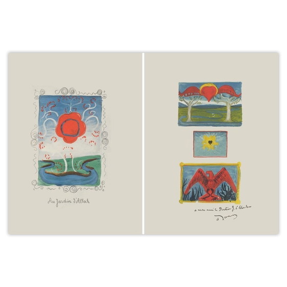 André DERAIN Lithographie Au Jardin D'Allah 1 + 2 1939 – Lithographies et sérigraphies, Paper (photo 4 of 5)