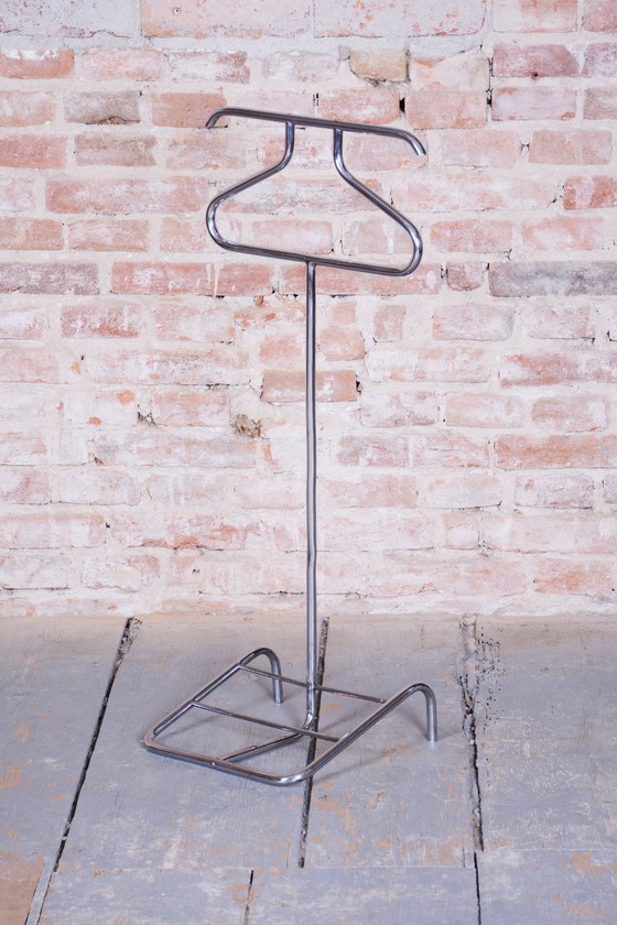 Valet de chambre Bauhaus original, par Robert Slezák, chromé, tchèque, années 1930 – Portemanteaux, Metal (photo 6 of 9)