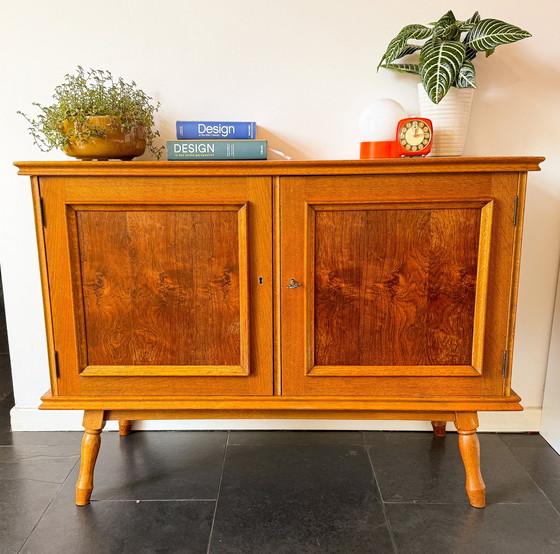 Image 1 of Vintage Mid - Century Sideboard - 2 Doors - Wood - 1960s