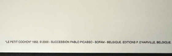 Image 1 of "Le petit cochon, 1952". Firmato e datato sulla lastra.